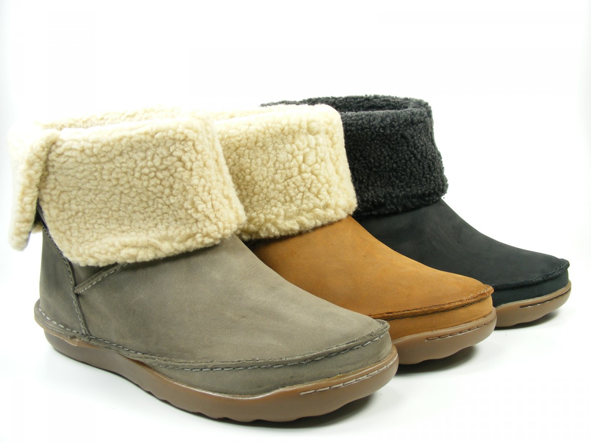 Clarks-Shoes-Womens-Ankle-Slip-On-Boots-Nettle-Leaf