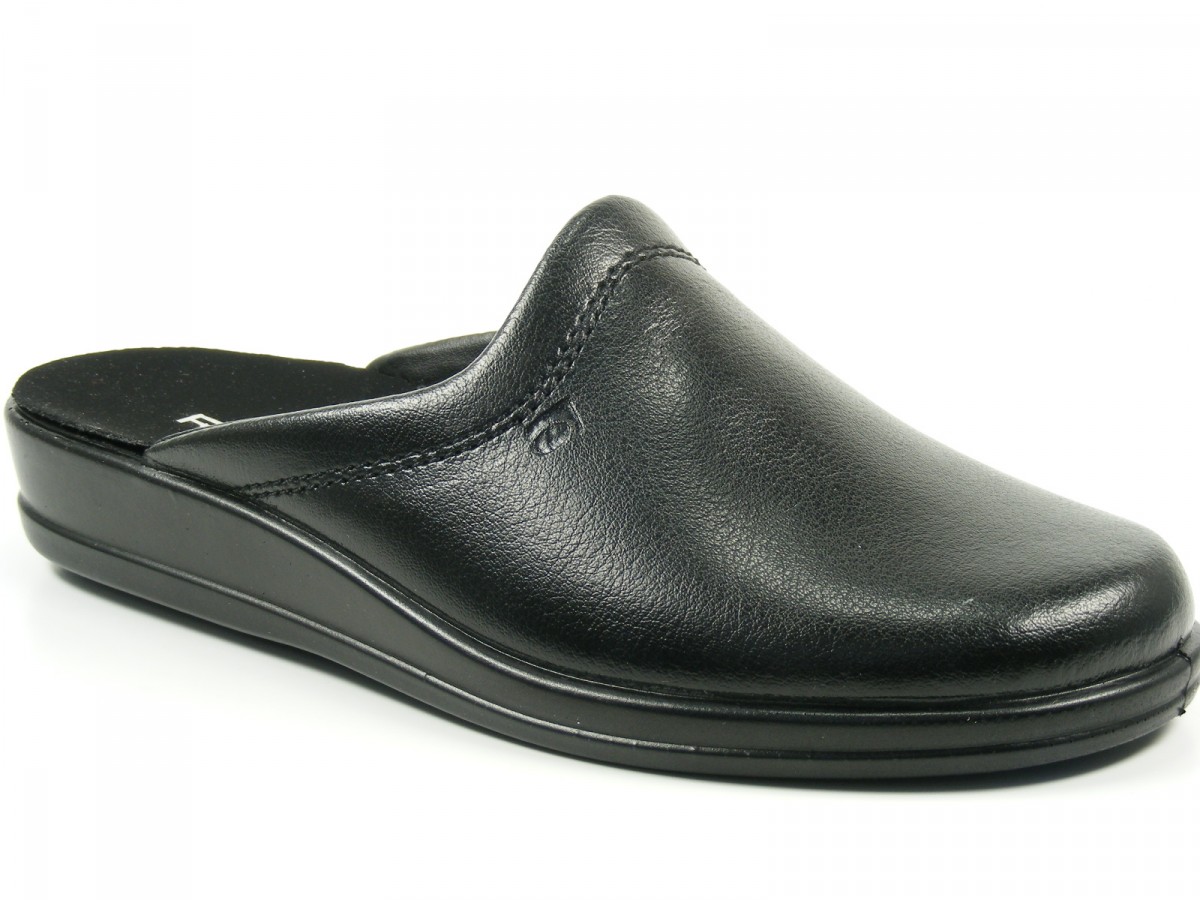 MARKA Hausschuhe Herren Aus Echtleder - Bequeme Pantoffeln Mit Memory Foam
