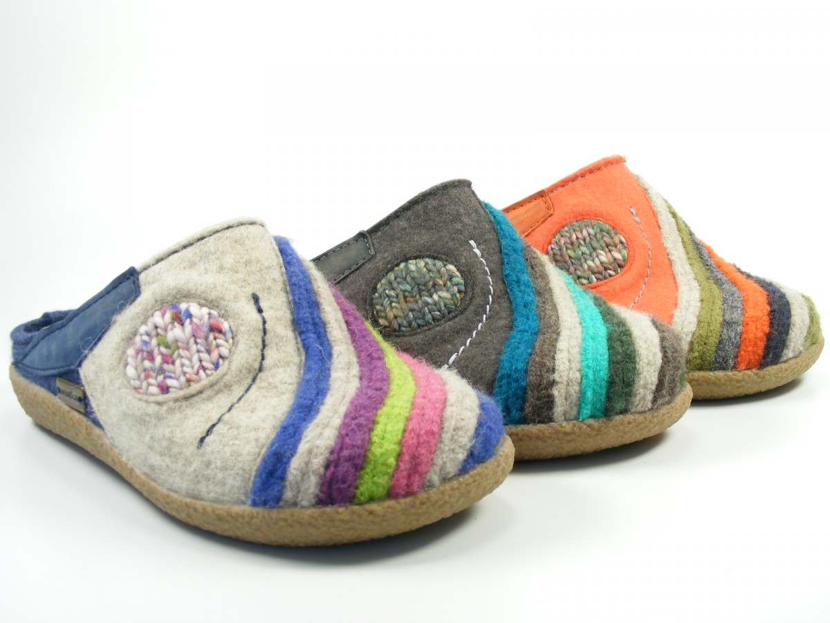 Haflinger Shoes Women's Men's House Shoes Mules Wool Blizzard Arte