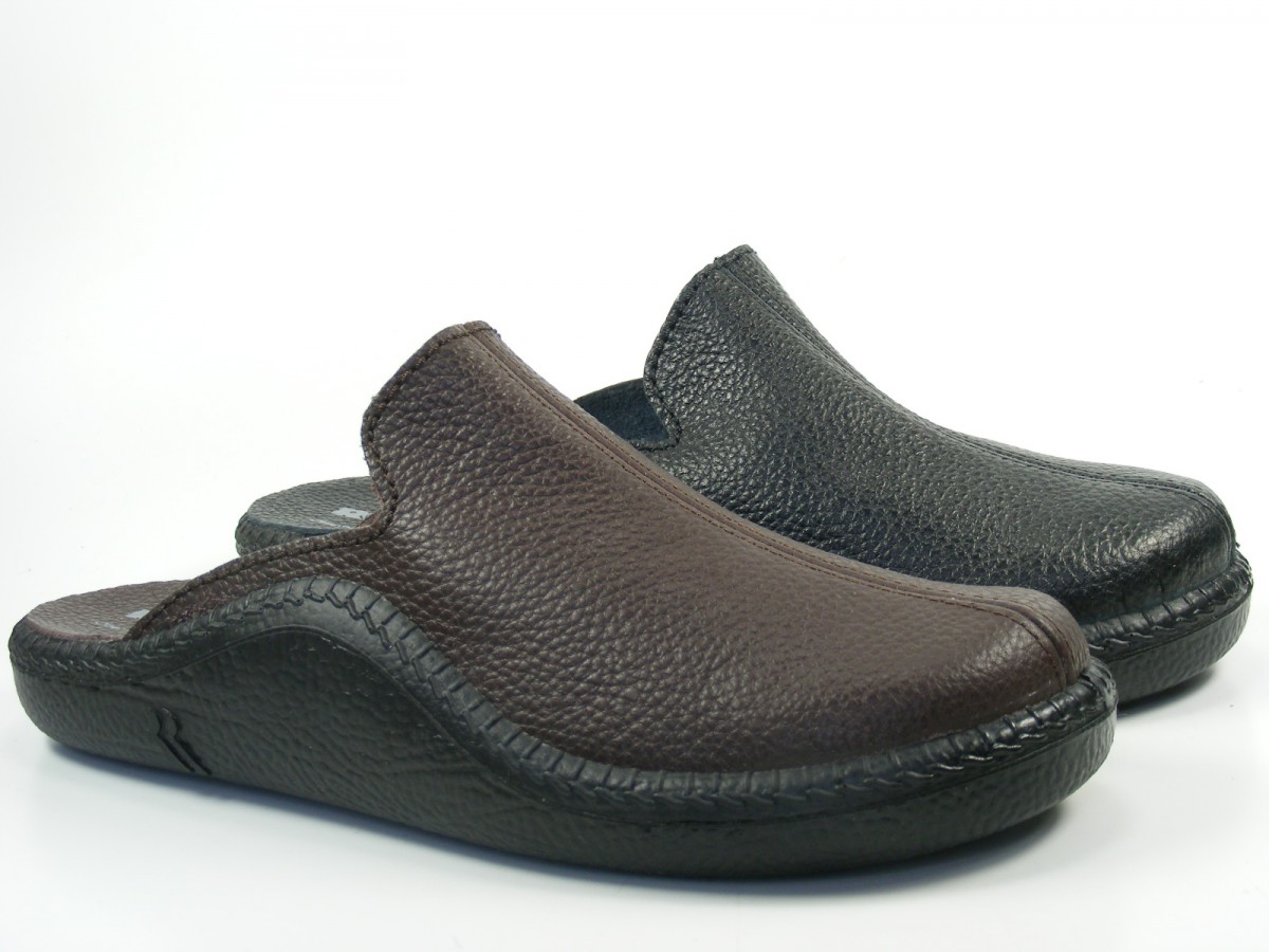 Mules Président ROMIKA En Cuir Véritable - Confort Maxi Pour Homme | Pantoufles Élégantes
