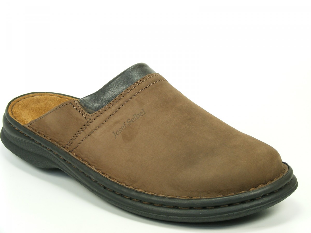Josef Seibel Shoes Men's Mules Leather Clogs Max Fett Nubuck Brasil | eBay